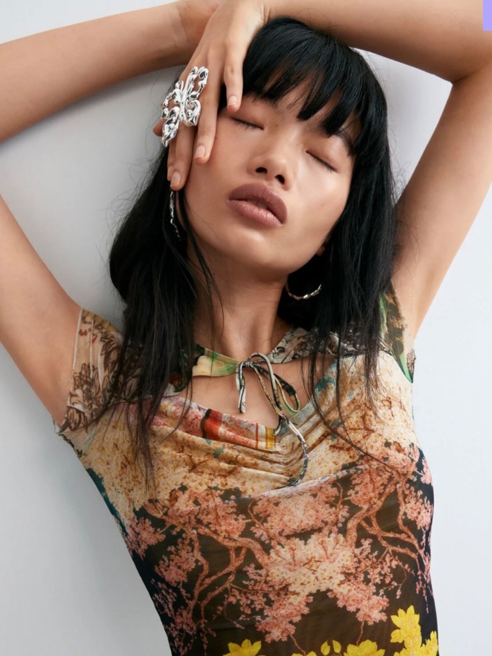 NWT Desigual Multicolor Tulle Top, Size S - Picture 3 of 14